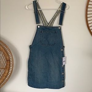 Free people jean overall dress